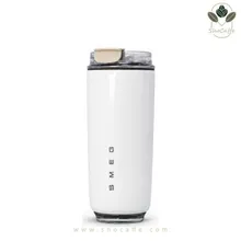 تراول ماگ اسمگ سفید مدل Smeg-548 گنجایش 480 میلی لیتر-سایز بزرگ